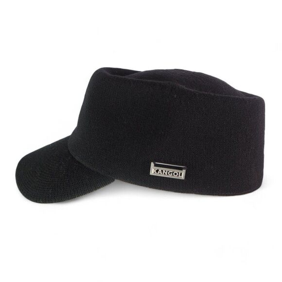 Kangol Cut + Paste Hardee Cadet Cap Hat Black CA01474 Unisex Small 6 3/4 - 6 7/8 - Picture 2 of 9